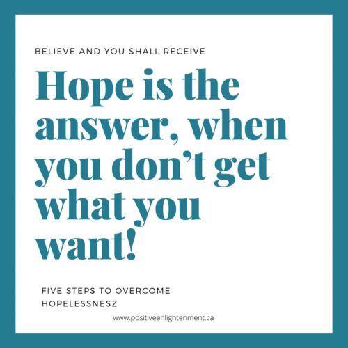 Read more about the article Five steps to over come, When you don’t get what you want!